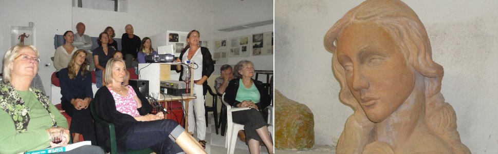 Evening lecture in the Konstam Museum and sculpture by Lucille