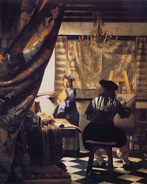 The Art of Painting, by Johannes Vermeer 130 x 110cm, 1666