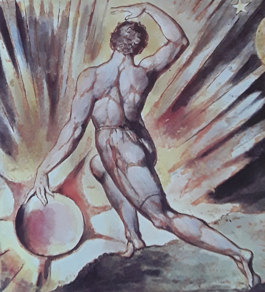 Blake We know what Blake wanted to say but if a dancer produced this gesture at the climax of his piece he would be greeted with uncontrollable laughter, such is the gap between ambition and performance from imagination.